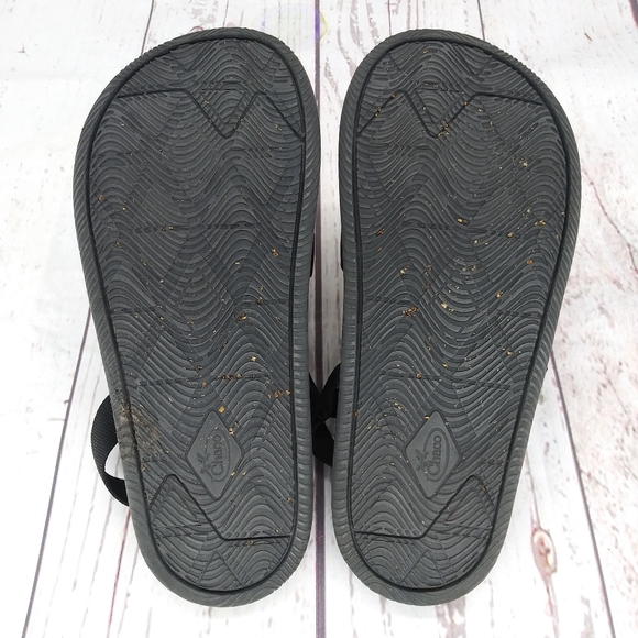 Chaco Sandals Chillos Sport Slingback Flats Black Open Toe Strappy Women's 8 - Picture 9 of 9